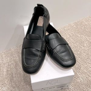 AGL Mara Pure Moccasin, black leather, size EU 39